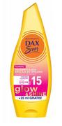 Balsamy i kremy do opalania - Dax Sun Rozświetlająca emulsja do opalania Glow&Shine SPF 15 ze złotymi drobinami 010214852 - miniaturka - grafika 1