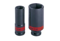 Klucze i nasadki - NASADKA DŁUGA UDAROWA 1/2" CALOWA 7/16" x 80mm, 6-kąt King Tony - miniaturka - grafika 1