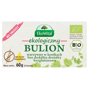 Kostka rosołowa/bulionowa warzywny Ekowital 60 g - Buliony i przyprawy w kostkach - miniaturka - grafika 1