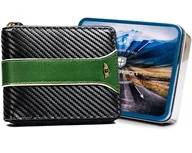 Portfele - Męski portfel ze skóry naturalnej PETERSON duży czarny poziomy na suwak rozbudowany na karty gotówkę elegancki na prezent ochrona RFID - miniaturka - grafika 1