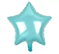 Balony i akcesoria - GoDAN Balon foliowy 19" na urodziny, Gwiazda jasno niebieska BFOL/6763-5 - miniaturka - grafika 1