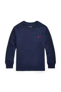 Swetry dla chłopców - Polo Ralph Lauren sweter bawełniany dziecięcy kolor granatowy lekki 322843804002 - grafika 1