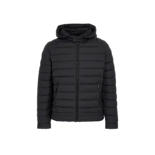 Męska Kurtka pikowana GUESS STRETCH HOODIE JACKET M3YL15WFHC2-JBLK – Czarny - Kurtki męskie - miniaturka - grafika 1