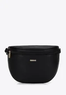 Nerki - Saszetka damska z imitacji skóry czarno - złota - Wittchen - miniaturka - grafika 1