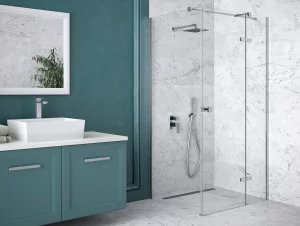 BESCO BESCO PKL-90-195-C PIXA kabina kwadratowa przejrzyste szk$411o lewa prawa 90 x 90 x 195 - Kabiny prysznicowe - miniaturka - grafika 1