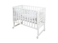 Łóżeczka i kojce - Roba Łóżeczko dostawne 3w1 Biały - miniaturka - grafika 1