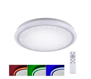 Paul Neuhaus Nowoczesna lampa sufitowa biała 40 cm z diodą RGB - Mars - Lampy sufitowe - miniaturka - grafika 2