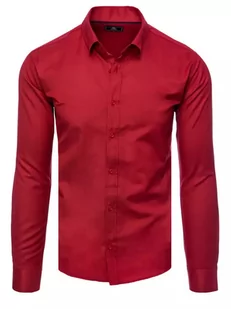 Koszula męska elegancka bordowa Dstreet DX2431-XL - Koszule męskie - miniaturka - grafika 1
