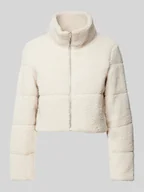 Kurtki damskie - Kurtka z futerka o krótkim kroju regular fit ze szwami działowymi model ‘SANDRA’ - miniaturka - grafika 1