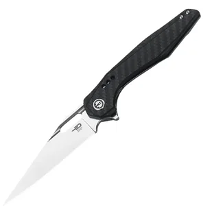 Nóż składany Bestech Malware Grey Titanium/Carbon Fiber, Stonewashed/Satin CPM S35VN by Todd Knife and Tool (BT1902C) - Noże - miniaturka - grafika 1