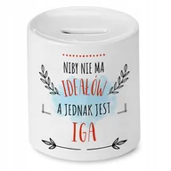 Skarbonki - Skarbonka Dla Igi Idealny na Urodziny na Prezent z Nadrukiem ze Zdjęciem + Opakowanie na prezent (wzór 03) - miniaturka - grafika 1