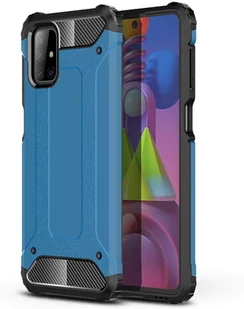 Samsung Hurtel Hybrid Armor pancerne hybrydowe etui pokrowiec Galaxy M51 niebieski - Etui i futerały do telefonów - miniaturka - grafika 1