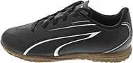 Piłka nożna - PUMA Dziecięce buty piłkarskie Vitoria It Jr unisex, Czarna puma, biała puma, 31 EU - miniaturka - grafika 1