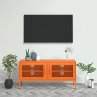 Szafki RTV - Vidaxl Szafka Pod Telewizor, Pomarańczowa, 105X35X50 Cm, Stalowa - miniaturka - grafika 1