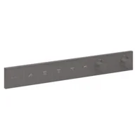 Baterie podtynkowe - HANSGROHE 15384340 RainSelect Bateria termostatyczna do 5 odbiorników, podtynkowa, element zewnętrzny Czarny Chrom Szczotkowany - miniaturka - grafika 1