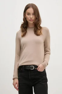Calvin Klein sweter wełniany damski kolor szary lekki K20K207452 - Swetry damskie - miniaturka - grafika 1