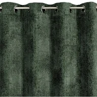 Zasłony - Zasłona EUROFIRANY Aleta 135 x 250 cm Ciemnozielony - miniaturka - grafika 1