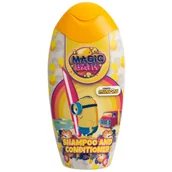 Kosmetyki kąpielowe dla dzieci - Szampon i odżywka do włosów dla dzieci 2w1/ EP Line Magic Bath Minions Shampoo & Conditioner (200 ml) - miniaturka - grafika 1