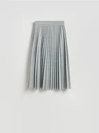 Spódnice - Reserved - Plisowana spódnica w kratę - ciemnoszary - miniaturka - grafika 1