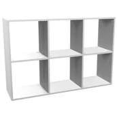 Regały - Ażurowy Regał Biały W Stylu Skandynawskim E0-P84 - miniaturka - grafika 1