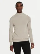 Swetry męskie - Boss Golf Avac_M 50501761 Beżowy Slim Fit - miniaturka - grafika 1