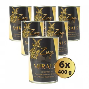 MIRALS Ziege- Filet z koziny na puree z brokułów 6 szt. x400g - Przysmaki dla psów - miniaturka - grafika 1