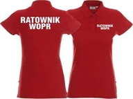 Odzież robocza - Promostars LPP - Koszulka Polo damska RATOWNIK WOPR czerwona - miniaturka - grafika 1