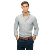 Koszule męskie - Vacation Lnian Koszula z Długim Rękawem - miniaturka - grafika 1