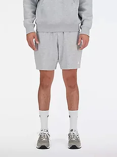 New Balance Szorty dresowe w kolorze szarym - Spodenki męskie - miniaturka - grafika 1