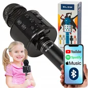 Instrumenty muzyczne dla dzieci - MIKROFON BEZPRZEWODOWY GŁOŚNIK BLUETOOTH KARAOKE DLA DZIECI NA PREZENT HQ - miniaturka - grafika 1