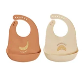 Śliniaki i fartuszki - ŚLINIAK SILIKONOWY Z KIESZONKĄ 2 SZT. BANAN ROGAL - miniaturka - grafika 1