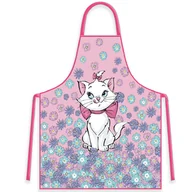 Śliniaki i fartuszki - Fartuszek dla dziecka + czapka szefa Kotka Marie Disney różowy w kwiatki - miniaturka - grafika 1