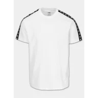 Koszulki sportowe męskie - Pit Bull T-shirt Koszulka Męska Tape Nugget White - miniaturka - grafika 1