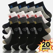 Inne - TEMU 20 par Męskie Skarpety Sportowe na Każdą Porę Roku, Wygodne i Oddychające, i Ciepłe na Jesień i Zimę - miniaturka - grafika 1