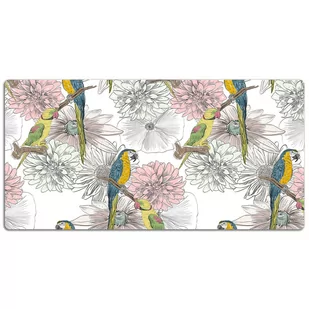 Mata ochronna na biurko Kolorowe papugi 120x60 cm - Podkładki na biurko - miniaturka - grafika 1