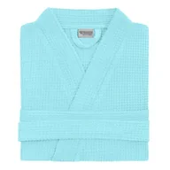 Szlafroki damskie - Spod Igły i Nitki, Szlafrok bawełniany, Kimono, GOFER, miętowy - miniaturka - grafika 1