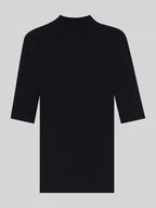 Swetry damskie - Sweter o kroju slim fit z żywej wełny - miniaturka - grafika 1