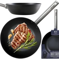 Patelnie - Skottsberg Wok Patelnia Głęboka Naczynie Ze Stali Węglowej Carbon 28 CM - miniaturka - grafika 1