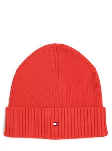 Tommy Hilfiger - Czapka męska z dodatkiem kaszmiru, czerwony - Czapki męskie - miniaturka - grafika 1