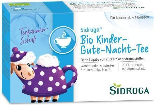Sidroga Organiczna Herbata na Dobranoc dla Dzieci Torebka Filtracyjna 20 Kapsułek