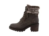 Botki damskie - Mustang Damskie sztyblety 15M0122002, Lava, 40 EU, lawa, 40 EU - miniaturka - grafika 1