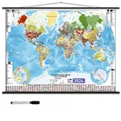 Przewodniki - Świat. Mapa na ścianę Suchościeralna 1:28 500 000 - miniaturka - grafika 1