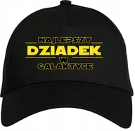 Czapki i chusty sportowe męskie - CZAPKA Z DASZKIEM PREZENT NA DZIEŃ DZIADKA SUPER DZIADEK DLA DZIADKA +IMIĘ - miniaturka - grafika 1