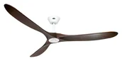 Wentylatory sufitowe - Energooszczędny wentylator sufitowy z pilotem Eco Genuino biały mat / orzech 180 cm - miniaturka - grafika 1