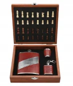 Piersiówki - Zestaw Prezentowy Piersiówka + Szachy + Brelok - miniaturka - grafika 1