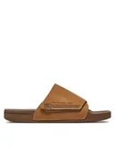 Klapki i japonki męskie - Quiksilver Klapki Rivi AQYL101378 Brązowy - miniaturka - grafika 1