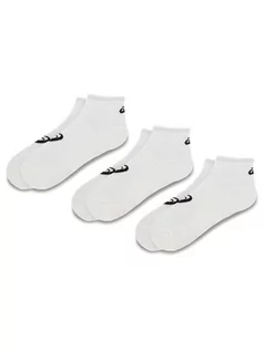 Skarpetki męskie - Asics Zestaw 3 par niskich skarpet unisex 3PPK Quarter Sock 155205 Biały - grafika 1