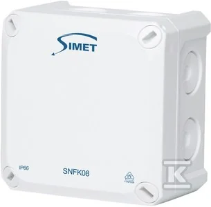 Puszka instalacyjna naścienna SNFK08, 85x85x54, IP66 biały - Puszki elektryczne i akcesoria - miniaturka - grafika 1