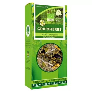 Dary Natury HERBATKA GRIPOHERBS BIO 50 g - - Herbata - miniaturka - grafika 1