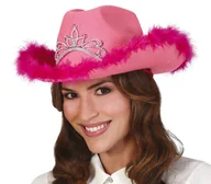 Dodatki do strojów karnawałowych - Kapelusz kowbojki kowbojski różowy wieczór panieński - miniaturka - grafika 1